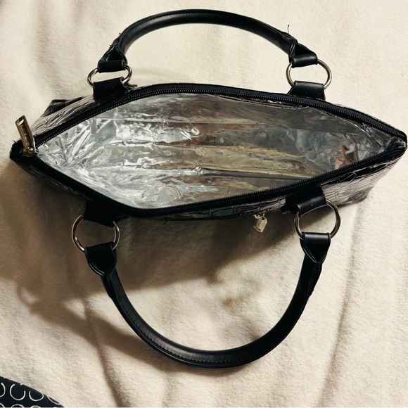 Wine Insulated Bag in Black NWOT - Picture 4 of 8